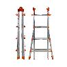 GIERRE-AL002-ESCALERA TELESCÓPICA MULTIPOSICIÓN DE ALUMINIO PEPPINA DE 125 KG (4+4 PELDAÑOS)