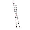 GIERRE-AL004-ESCALERA TELESCÓPICA MULTIPOSICIÓN DE ALUMINIO PEPPINA DE 125 KG (4X5 PELDAÑOS)