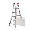 GIERRE-AL004-ESCALERA TELESCÓPICA MULTIPOSICIÓN DE ALUMINIO PEPPINA DE 125 KG (4X5 PELDAÑOS)