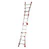 GIERRE-AL040-ESCALERA TELESCÓPICA MULTIFUNCIÓN DE ALUMINIO PEPPINA EN131 (5+5 PELDAÑOS)