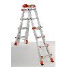 GIERRE-AL040-ESCALERA TELESCÓPICA MULTIFUNCIÓN DE ALUMINIO PEPPINA EN131 (5+5 PELDAÑOS)