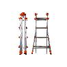 GIERRE-AL060-ESCALERA TELESCÓPICA MULTIFUNCIÓN DE ALUMINIO PEPPINA EN131 (6+6 PELDAÑOS)