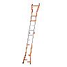 GIERRE-A0040-ESCALERA TELESCÓPICA MULTIFUNCIÓN DE ACERO PEPPINA DE 125 KG (4+4 PELDAÑOS)