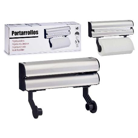 PORTARROLLOS COCINA DOBLE 34 CM 66533