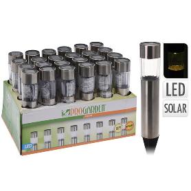 LUZ SOLAR LED INOXIDABLE 33 CM