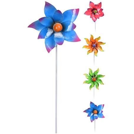 PINCHO FLOR 5 PETALOS METAL 90 CM