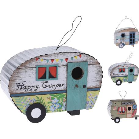 CASA PAJAROS CARAVANA 20CM SURTIDA