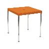 MESA APILABLE 70X70 CM ALUMINIO NARANJA 4026/7