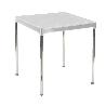 MESA APILABLE 70X70 CM ALUMINIO BLANCA 4026/1