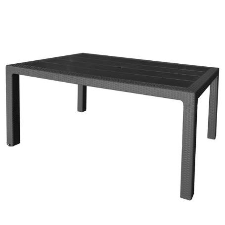 MESA RESINA 150X90 CM ANTRACITA 4090/06