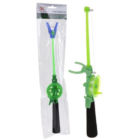 CAÑA PESCAR INFANTIL 36 CM VERDE BLISTER