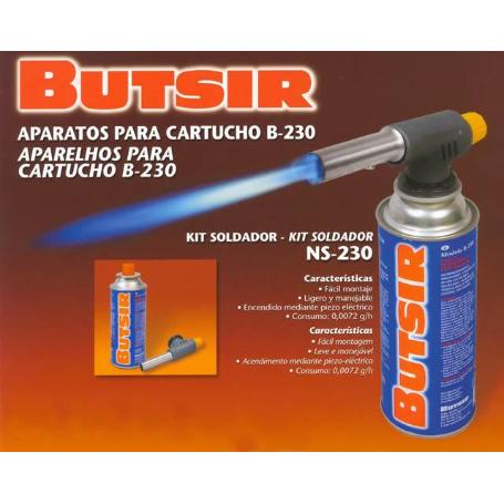 SOLDADOR SOPLETE+ CARTUCHO NS230