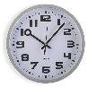 RELOJ COCINA PLATA 25 CM