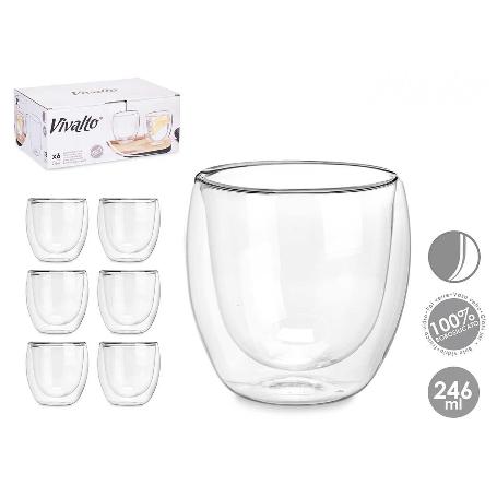 VASOS AGUA 246 ML CAJA 6