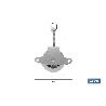 PACK 2 POLEAS PARA TENDEDERO ACERO INOXIDABLE 304  ROLDANA 4 CM