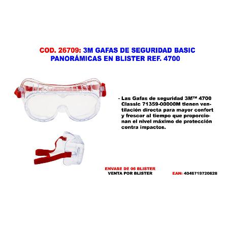 3M GAFAS SEGURIDAD BASIC 4700 PC