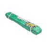 ESLINGA PLANA DOBLE BANDA 2.000 KG. FACTOR SEGURIDAD 7:1, LONGITUD: 3 METROS ANCHO 6 CM. 100% POLIESTER. COLOR VERD