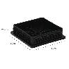 CONTERA INTERIOR PLASTICO CUADRADA 80X80 MM. COLOR NEGRO. BOLSA 25 UNIDADES. CONTERA MESA, SILLA, MUEBLES, ESTANTER