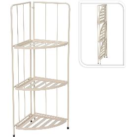 ESTANTERIA PLEGABLE ESQUINA 42X30X90 CM BLANCA