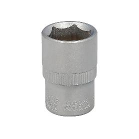 LLAVE VASO 1/2 HEXAGONAL 19 MM. PERFIL DE 6 CARAS. ACERO CROMO VANADIO, ARISTAS REDONDAS