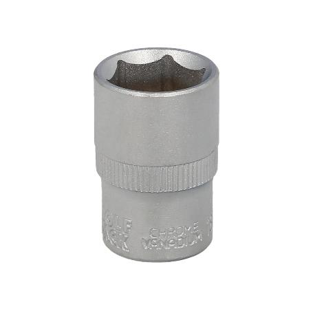 LLAVE VASO 1/2 HEXAGONAL 19 MM. PERFIL DE 6 CARAS. ACERO CROMO VANADIO, ARISTAS REDONDAS