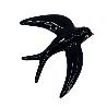 GOLONDRINA CERAMICA NEGRA S 8,5X7,5X4 CM