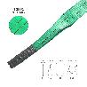 ESLINGA PLANA DOBLE BANDA 2.000 KG. FACTOR SEGURIDAD 7:1, LONGITUD: 4 METROS ANCHO 6 CM. 100% POLIESTER. COLOR VERD