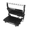 SANDWICHERA GRILL DOBLE 1000W PARILLA ELÉCTRICA, PANINI PRESS GRILL, 1000W, PLACA ANTIADHERENTE, APERTURA 180º
