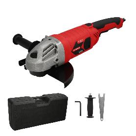 AMOLADORA ANGULAR 2.400 WATT. DISCO Ø 230 MM. 6.500 R.P.M. MANGO 3 POSICIONES EJE M14 PROTECTOR DISCO AJUSTABLE, AN