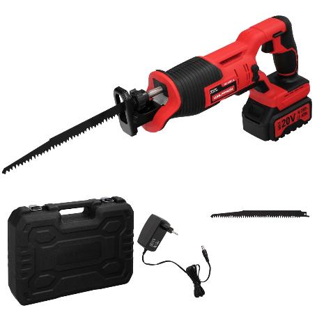 SIERRA DE SABLE 20 V. BATERIA 4 AH. CAMBIO RAPIDO DE HOJA. MADERA 100 MM. / ACERO 6 MM.