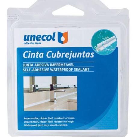 CINTA CUBRE JUNTAS BLANCO UNECOL 22MM X 2,4CM