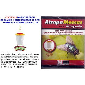 MASSO RECAMBIO 1 CEBO GRANULADO MOSCAS 75 GR PARA MINITRA 231554