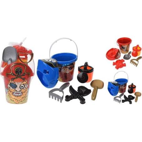 CUBO PLAYA PIRATAS 6 PIEZAS SURTIDO SET 6