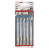 HOJA DE SIERRA DE CALAR PRO METAL PIPES AND PROFILES T321AF 132&NBSP;MM, 5&NBSP;UDS.. PARA SIERRAS DE CALAR