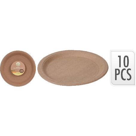 PLATOS CARTON 22 CM LOTE 10