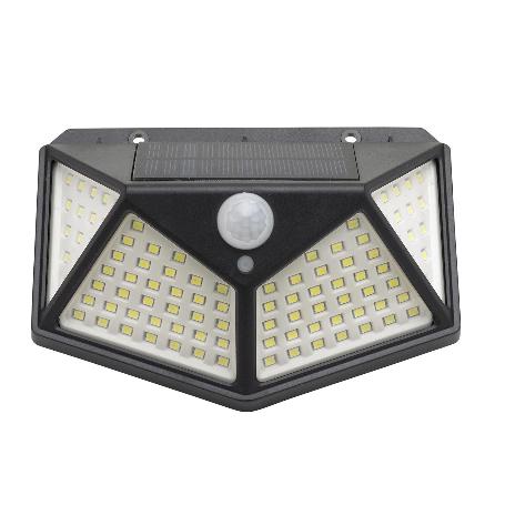 APLIQUE SOLAR LED CON SENSOR DE LUZ Y DE MOVIMIENTO 270 LUMENES IP4X FOCO LED A BATERIA, FOCO SOLAR.