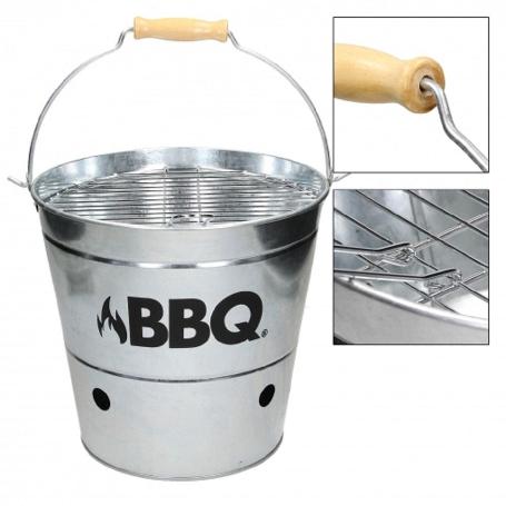 BARBACOA CUBO ZINC 26,5X25 CM