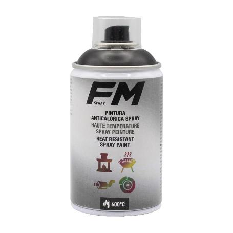 PINTURA SPRAY ANTICALORICA NEGRA 600º 250ML BOTE