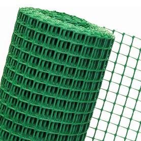 MALLA PLAST. VERDE 5X4MM CUADRADO ROLLO 25M