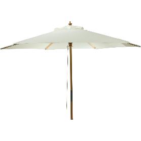 PARASOL MADERA 250 CM BLANCO