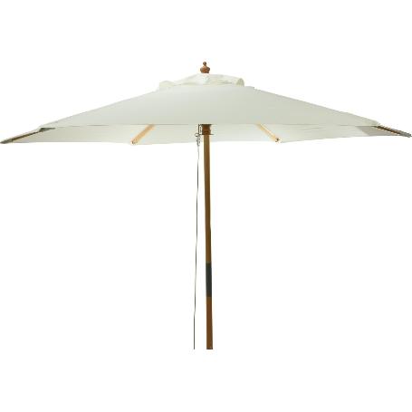 PARASOL MADERA 250 CM BLANCO