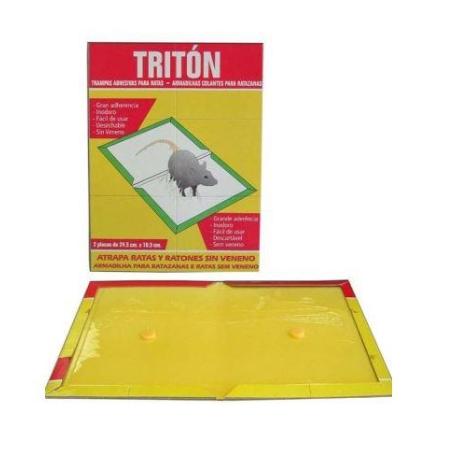 TRITON TRAMPA ADHESIVA PARA RATAS Y RATONES 24,5 X 18.5 D01.027