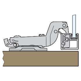 BISAGRA 110º CLIP CAM P/M SUPERACODADO C91350CZGMGWS PARA PERFIL METALICO-CAM BRAZO REGULABLE BISAGRA