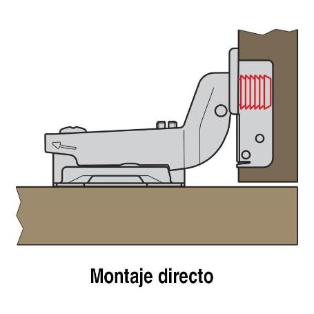 BISAGRA FERRARI C95 110º 35 SUPERACODADO MONTAJE DIRECTO W95091CGG