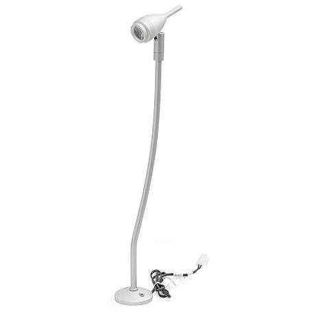 LAMP.RT.DIR. 1LED ALTA POTENCIA 1W LUZ BLANCO CABEZA PLANA AMP, 3.6V/350MA, CABLE 60CMS, S/TRANSF.