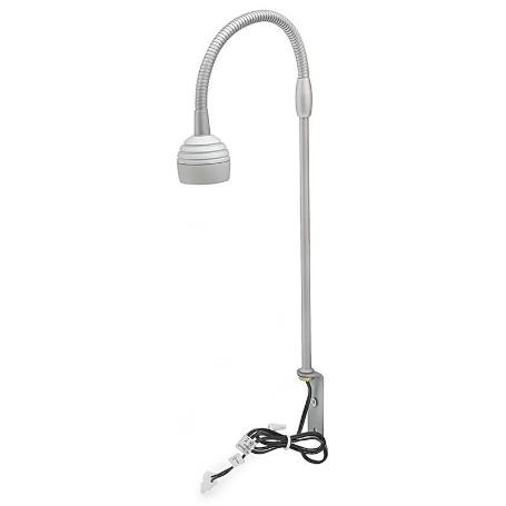 LAMP.RT/FLEX 1LED ALTA POTENCIA 1W LUZ BLANCO CABEZA PLANA AMP, 3.6V/350MA, CABLE 60CMS, S/TRANSF.