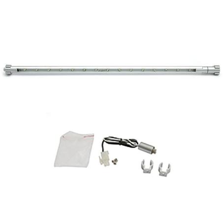 TIRA 20 LEDS ALUMINIO 565CM 1.20W 12V LUZ BLANCA AMP,NO INCLUYE TRANS, CABLE 60CMS