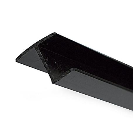 PERFIL RÍGIDO NEGRO PARA CANAPE ESPESOR 16 LARGO PERFIL 1245MM (CAJA 25)