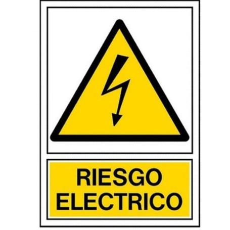 PEGATINA 60X80MM RIESGO ELECTRICO PEQUEÑA