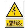 PEGATINA 148X105MM RIESGO ELECTRICO MEDIANA